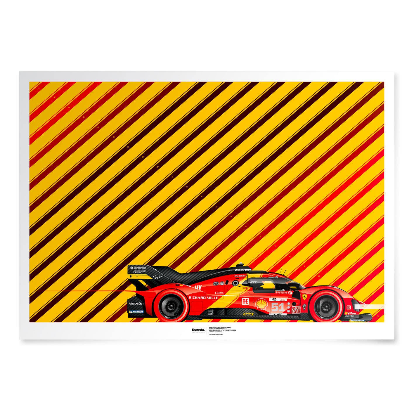 Pier Guidi-Calado-Giovinazzi, Ferrari 499P Hypercar, 2023 24 Hours of Le Mans Winners