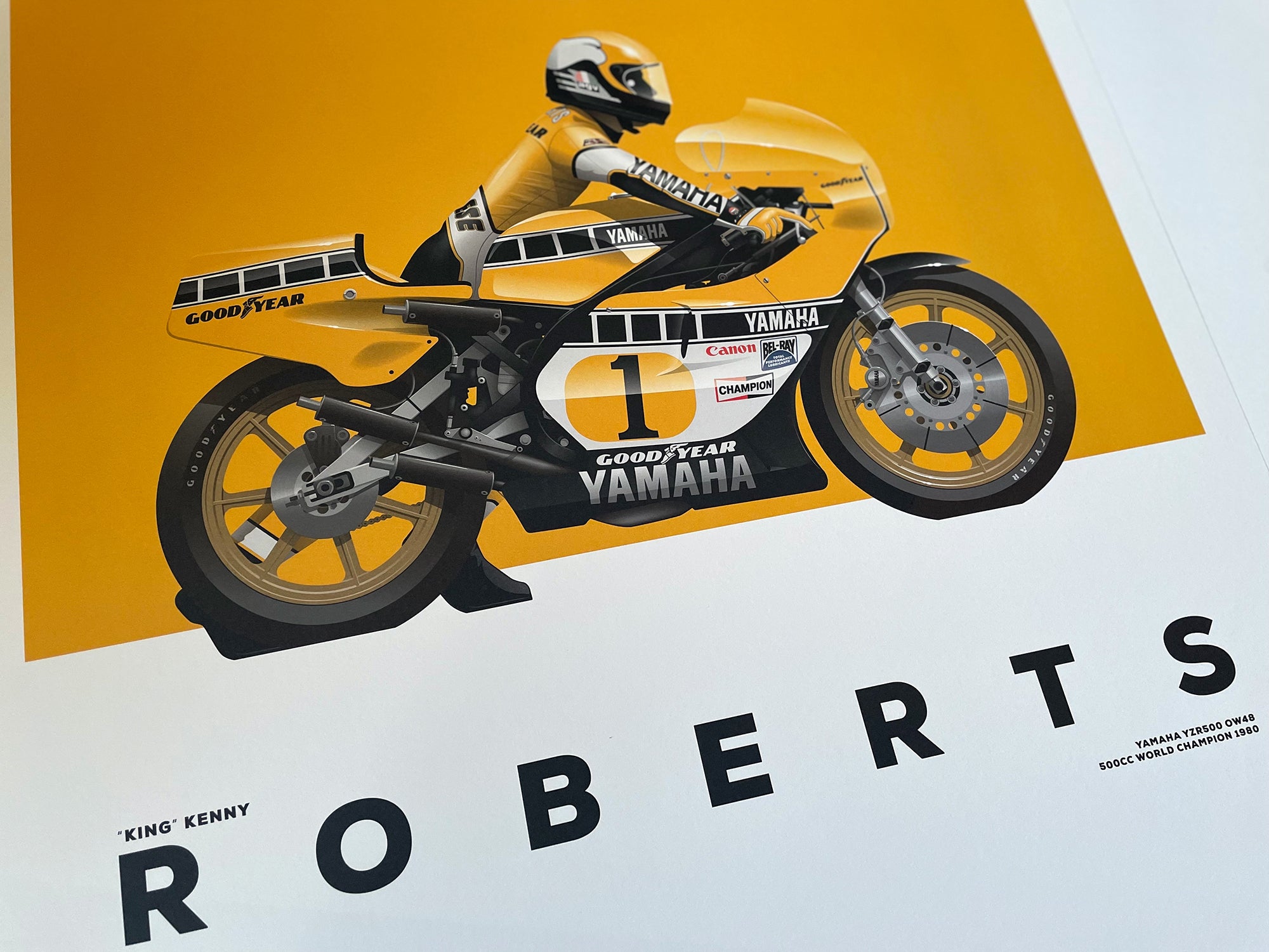 Kenny Roberts, Yamaha YZR500 OW48, 500cc World Champion 1980