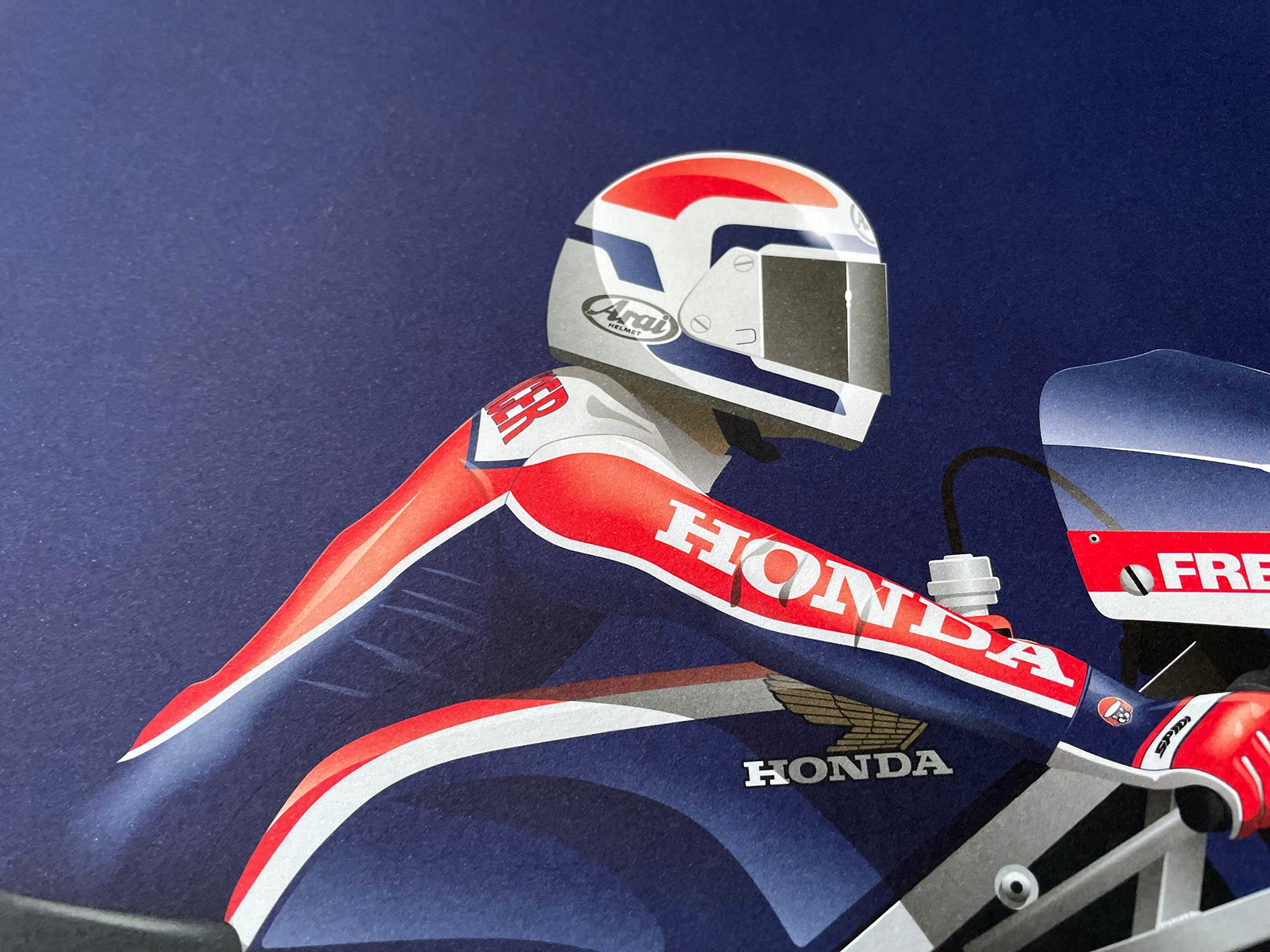 オートバイ・バイク Honda NS500 Freddie Spencer 1983 Honda NS500 1983 Freddie Spencer Rare Racing Motorcycle Bike