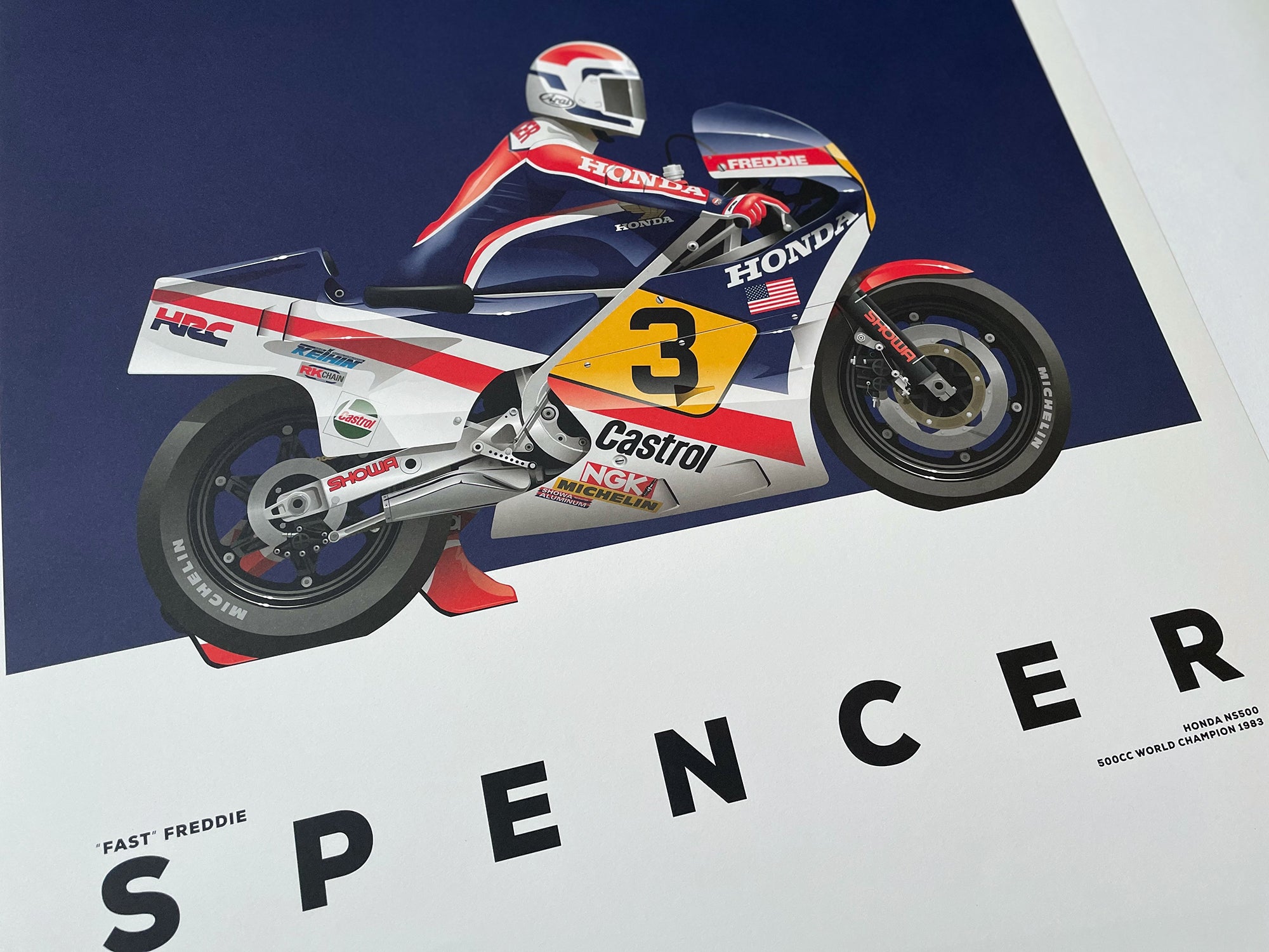 Freddie Spencer, Honda NS500, 500cc World Champion 1983
