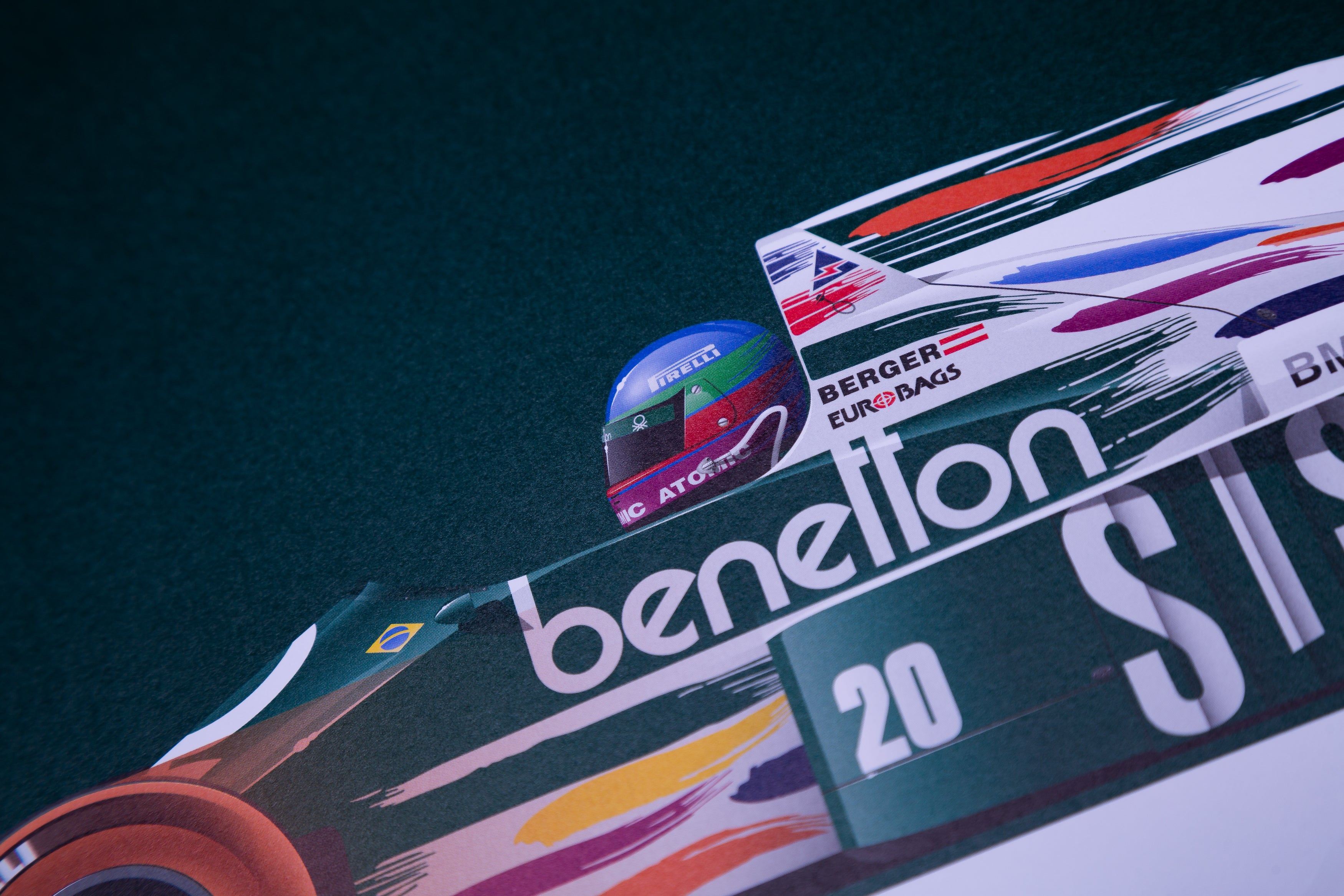Benetton B186 1986 Gerhard Berger Rare Formula 1 F1 Diecast