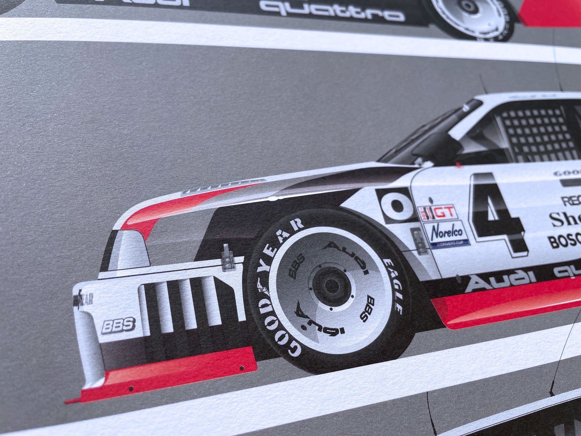 Audi Quattro on Track Short Graphic Story