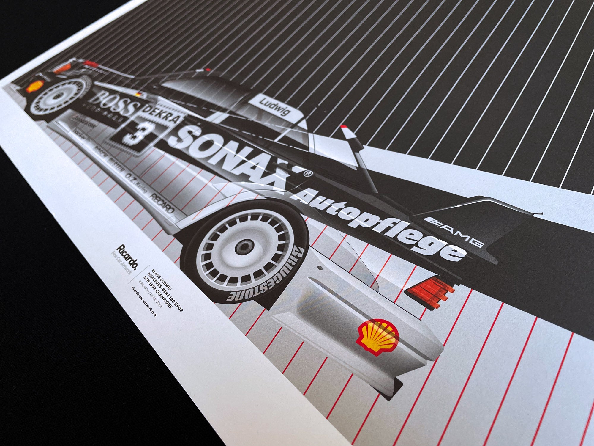 Klaus Ludwig | Mercedes 190 Evo II DTM 1992 Champion Art Print
